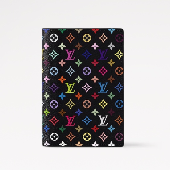 NWT Louis Vuitton Murakami 20th Anniversary LV x TM Passport Cover Black - Picture 5 of 6